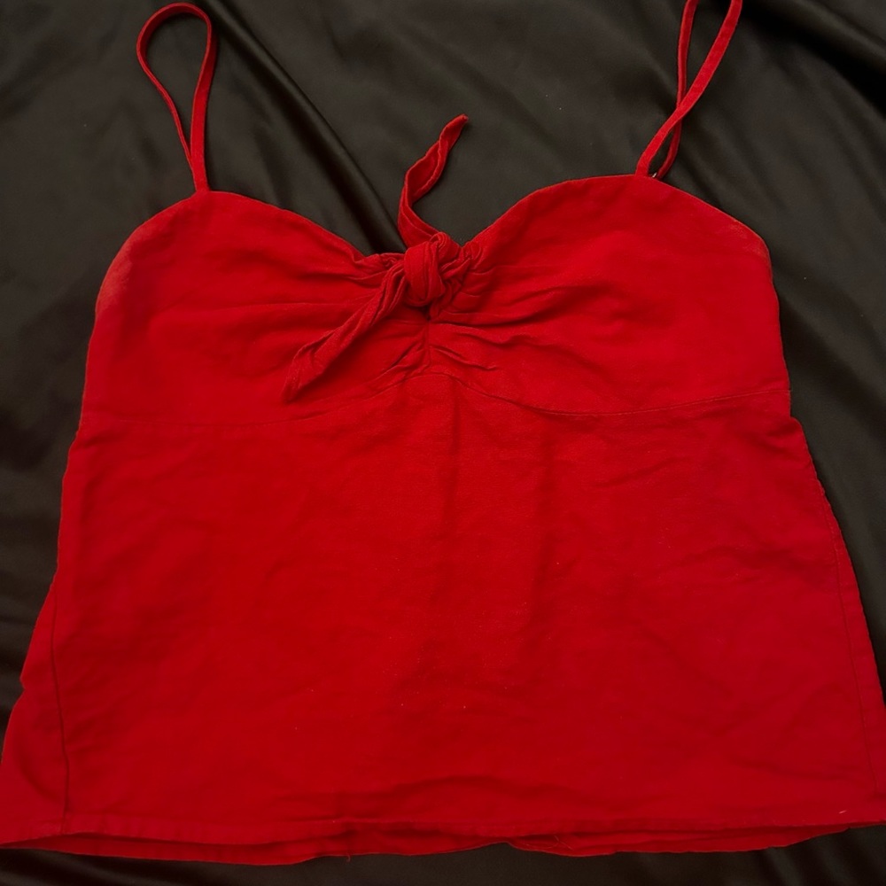 red tie babydoll top 🌹